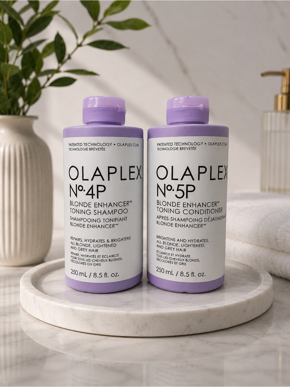 OLAPLEX No.4P & No.5P Blonde Enhancer Duo 250mL New